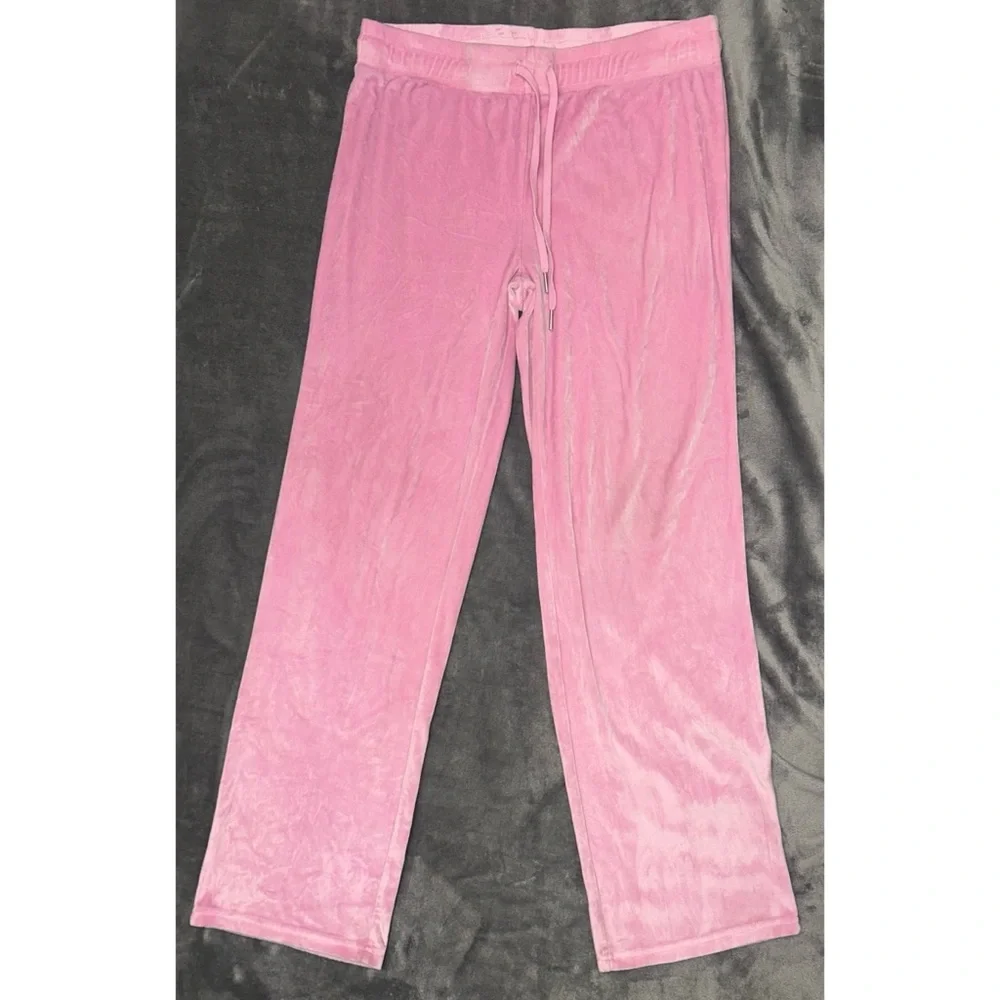🩷 Juicy Couture Velour Rhinestone Logo Pajama Pants